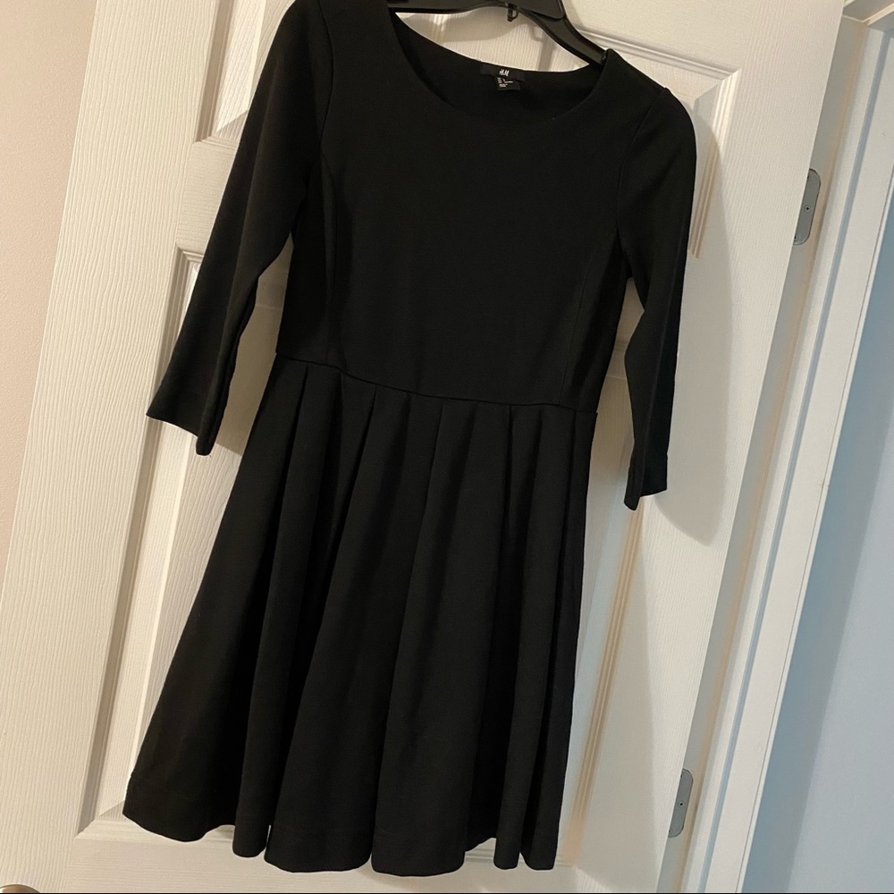H&M pleated midi dress
